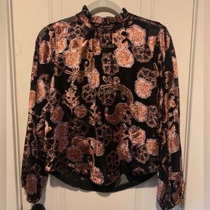 Scotch & Soda Velvet Burnout Blouse
